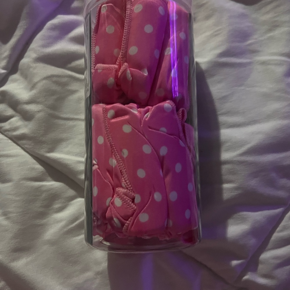Pink Polka Dot Hair Rollers